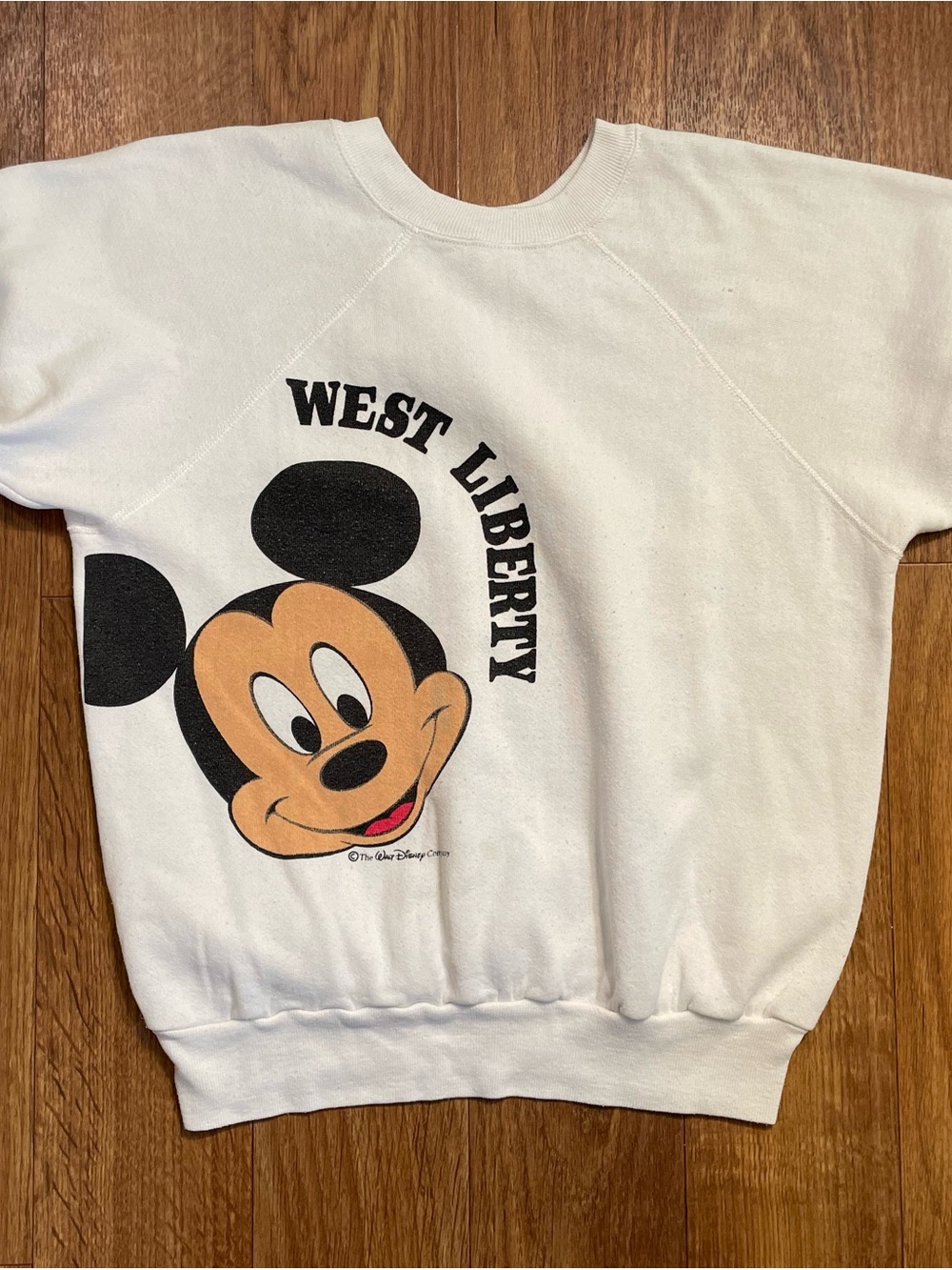 Vintage West Liberty Sweatshirt Mickey Mouse Disney College West Virginia Medium
